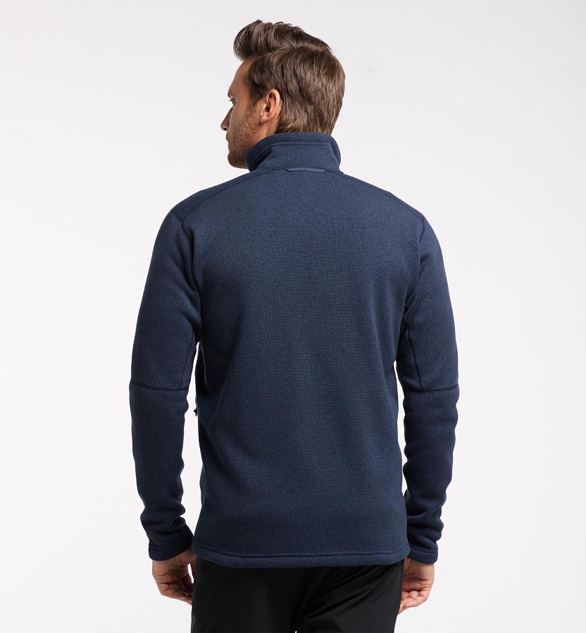 Haglöfs Mens Swook Fleece Dark Blue New Zealand 79453VJDK